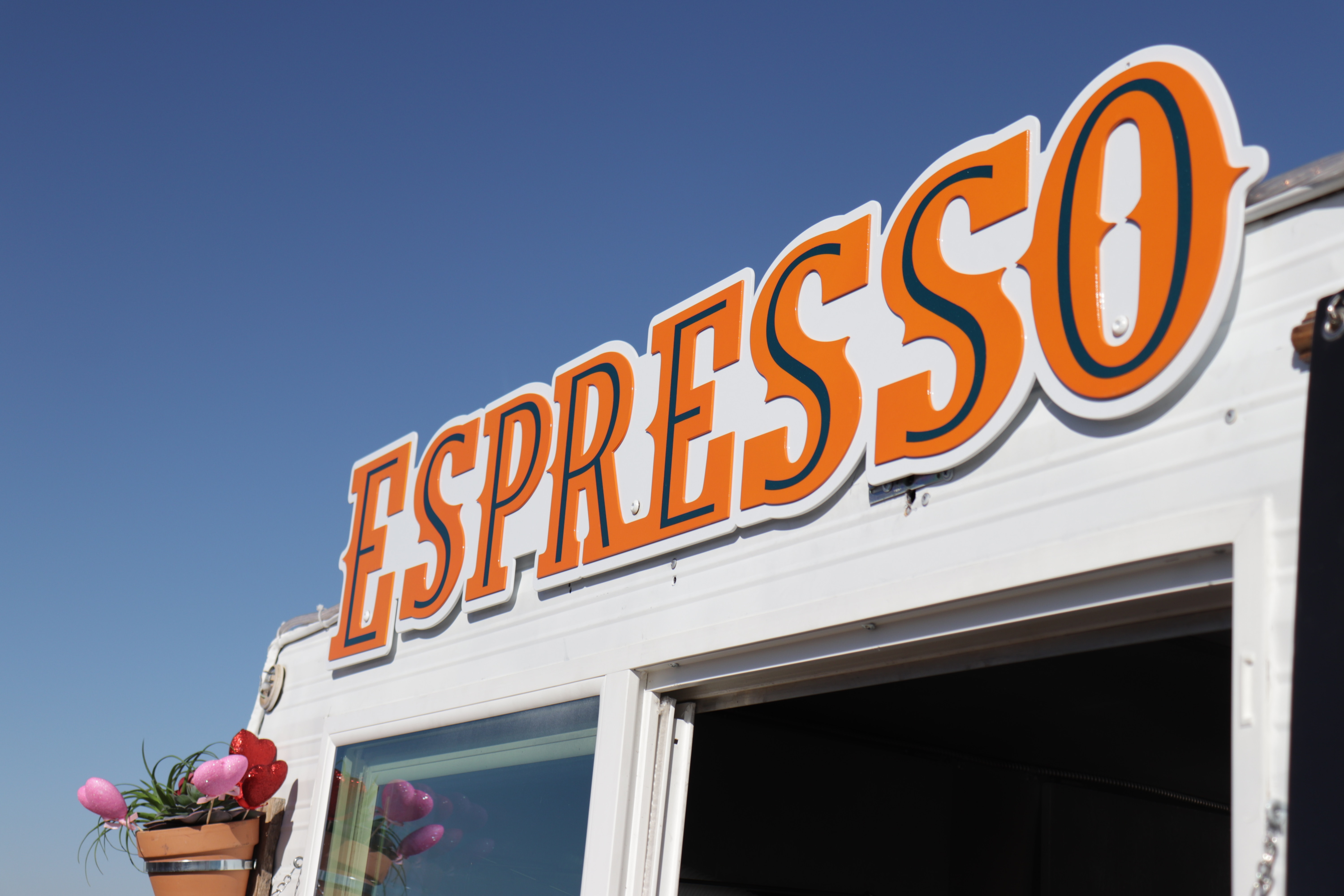 Espresso Commercial Building Signage in Austin, TX - Georgetown Sign Company
