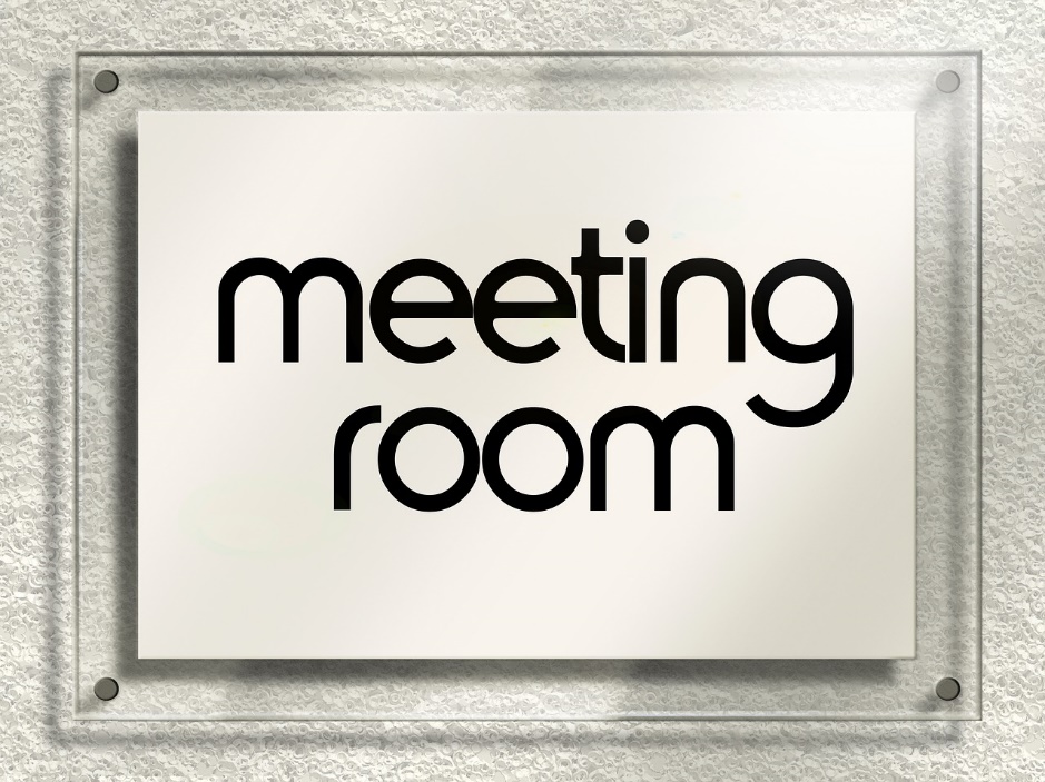 Custom Door Sign For Meeting Room in Austin, TX - Georgetown Sign Company